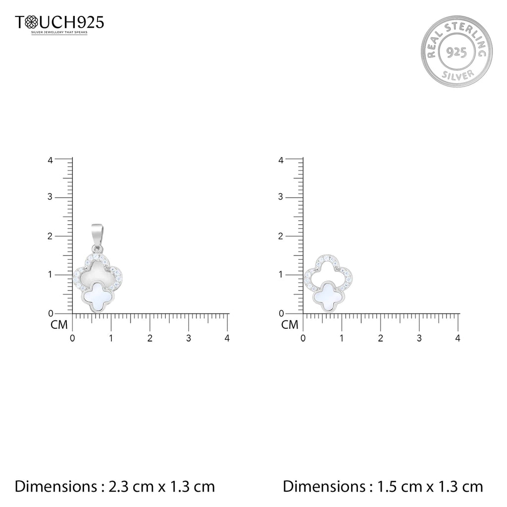 Zircon Bloom Pendant Set