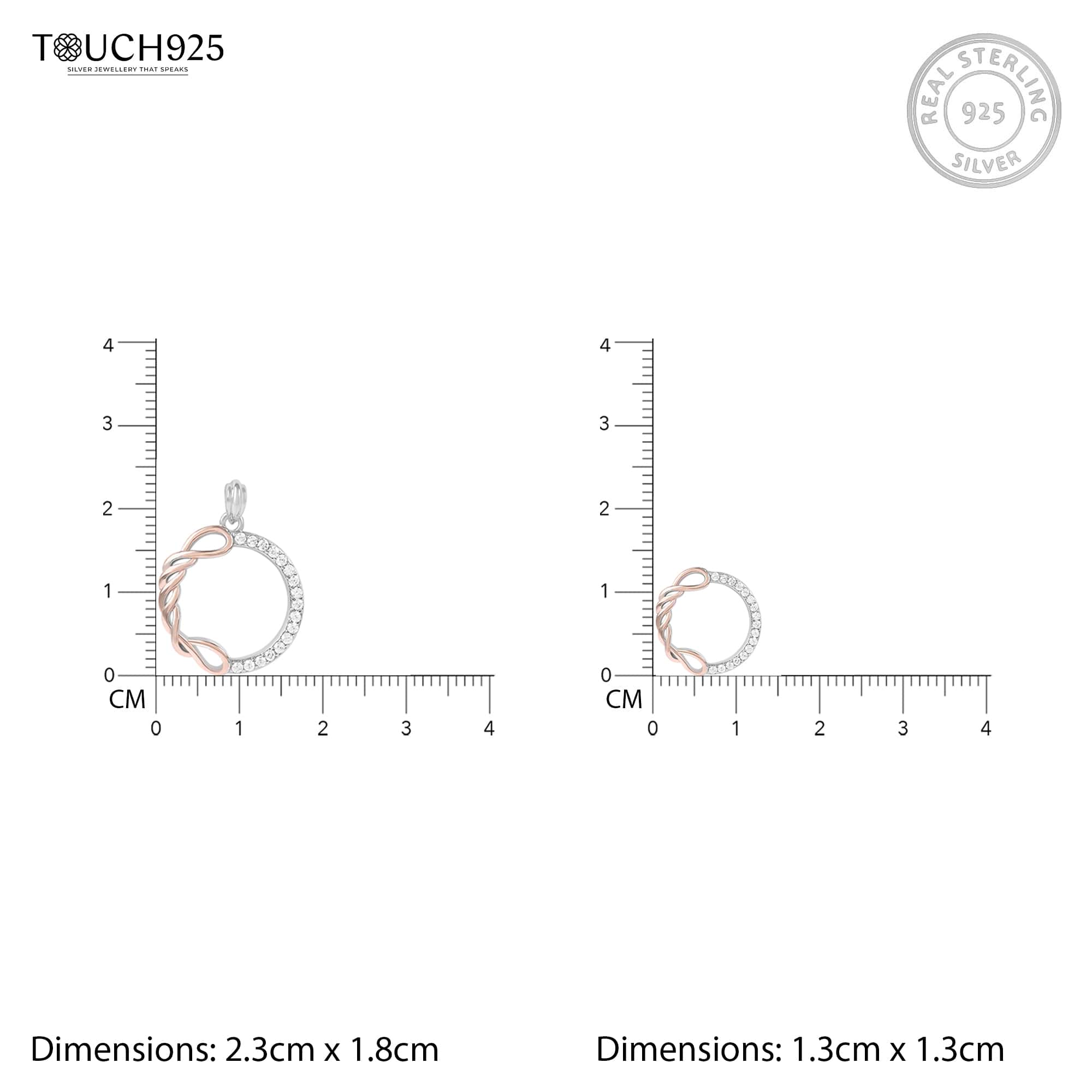 Two-Tone Elegance Pendant set