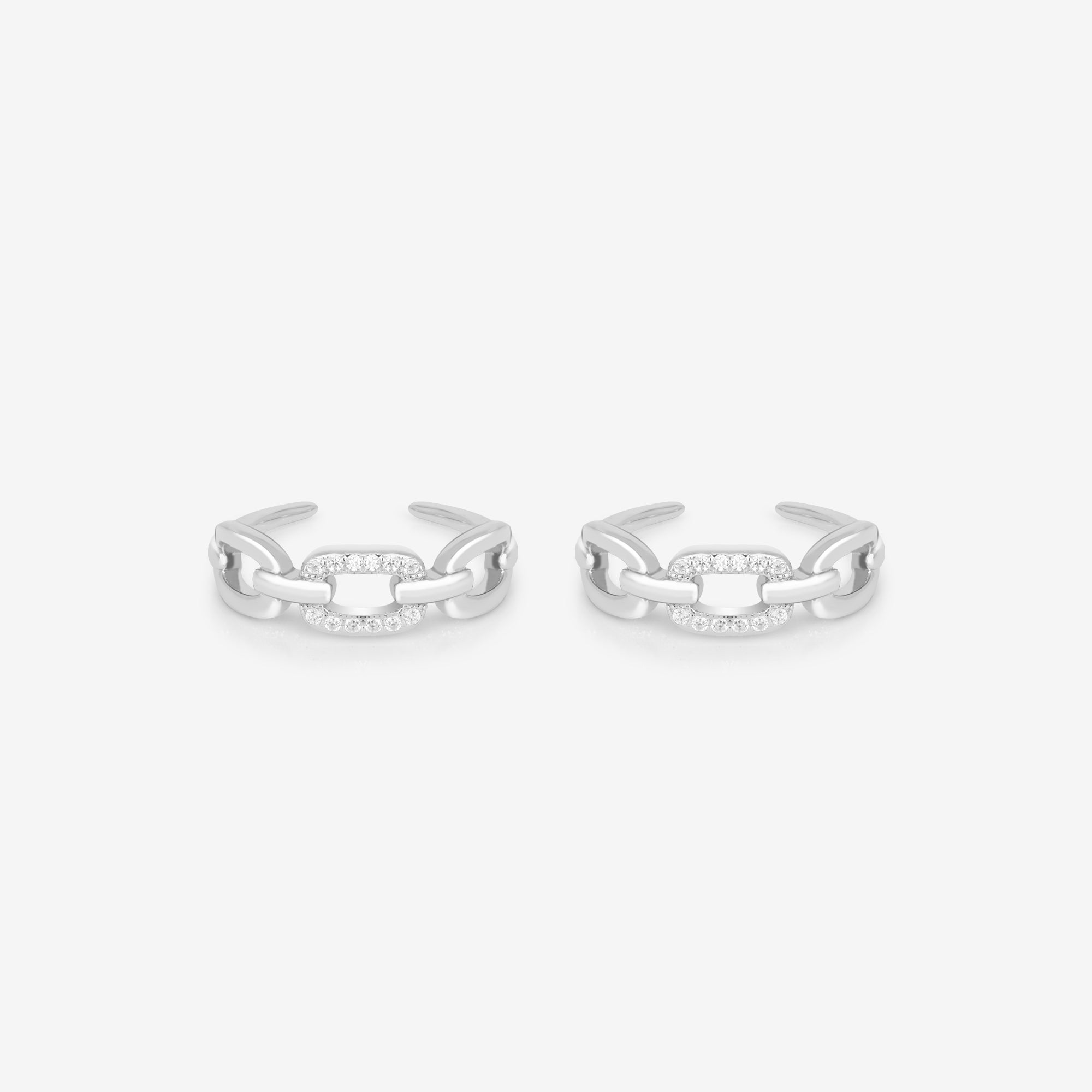 Stone Interlocking Toe Ring