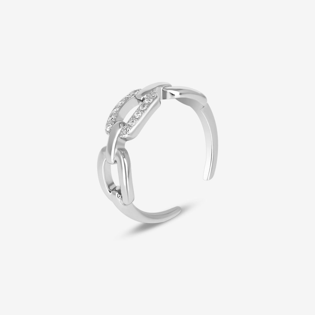 Stone Interlocking Toe Ring