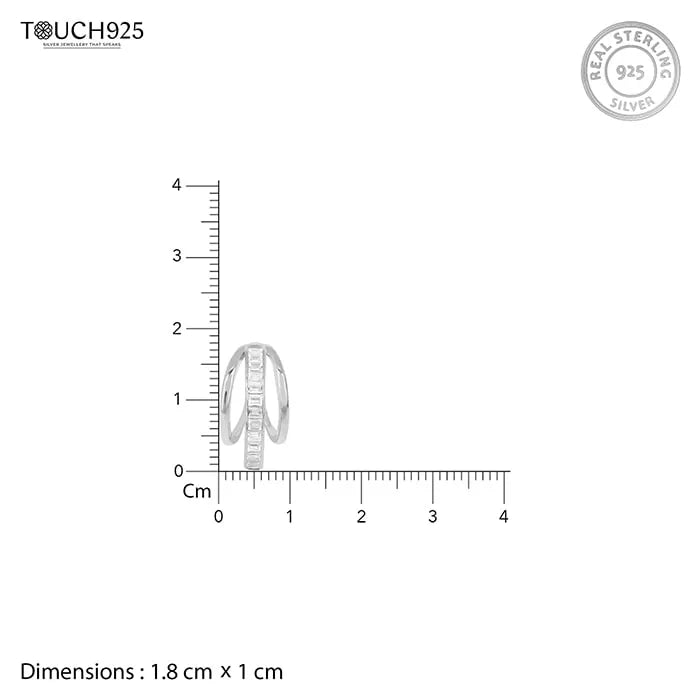 Structured Curvy Earring - Touch925