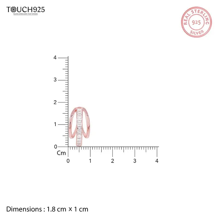 Structured Curvy Earring - Touch925