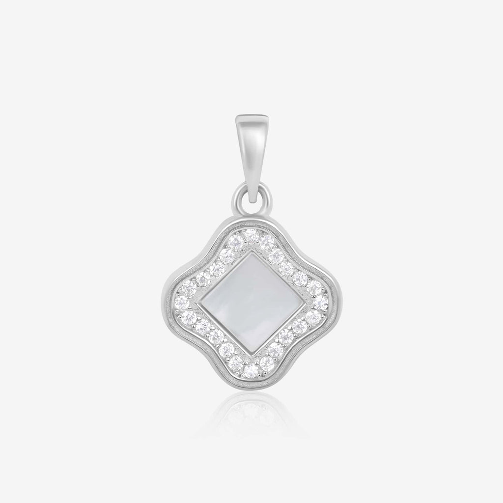 Aztec CZ Silver Pendant Set