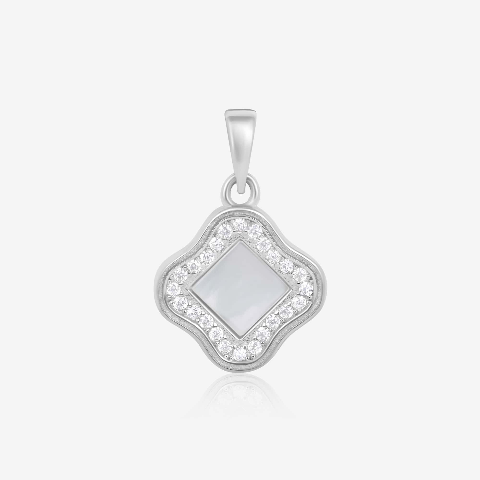 Aztec CZ Silver Pendant Set