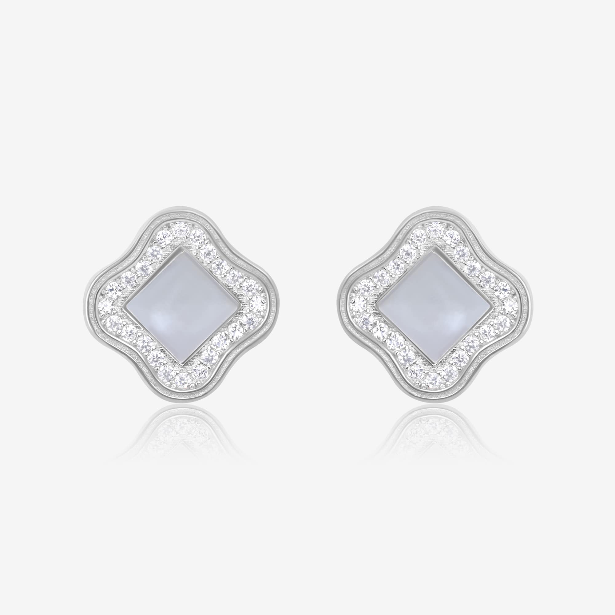 Aztec CZ Silver Pendant Set