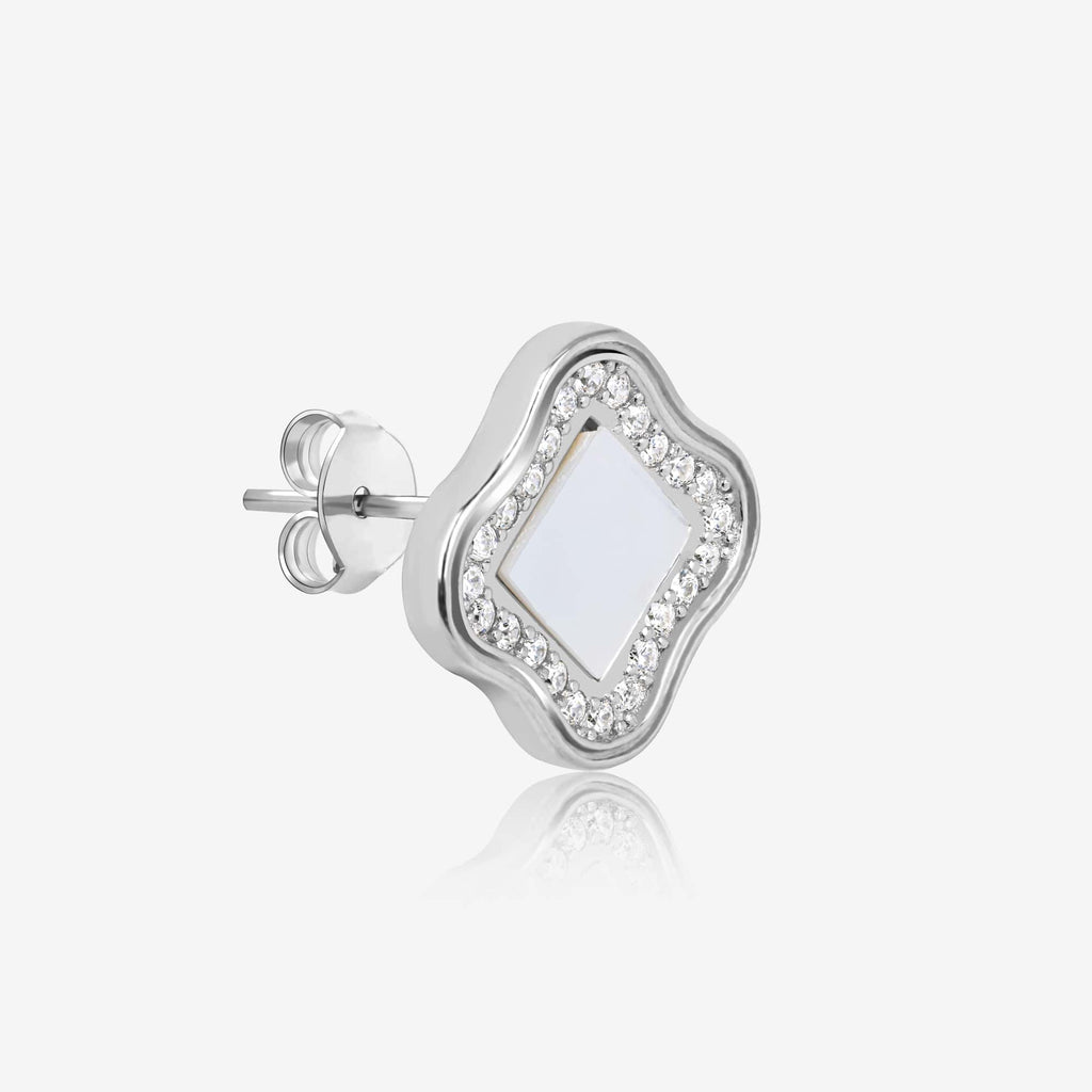 Aztec CZ Silver Pendant Set