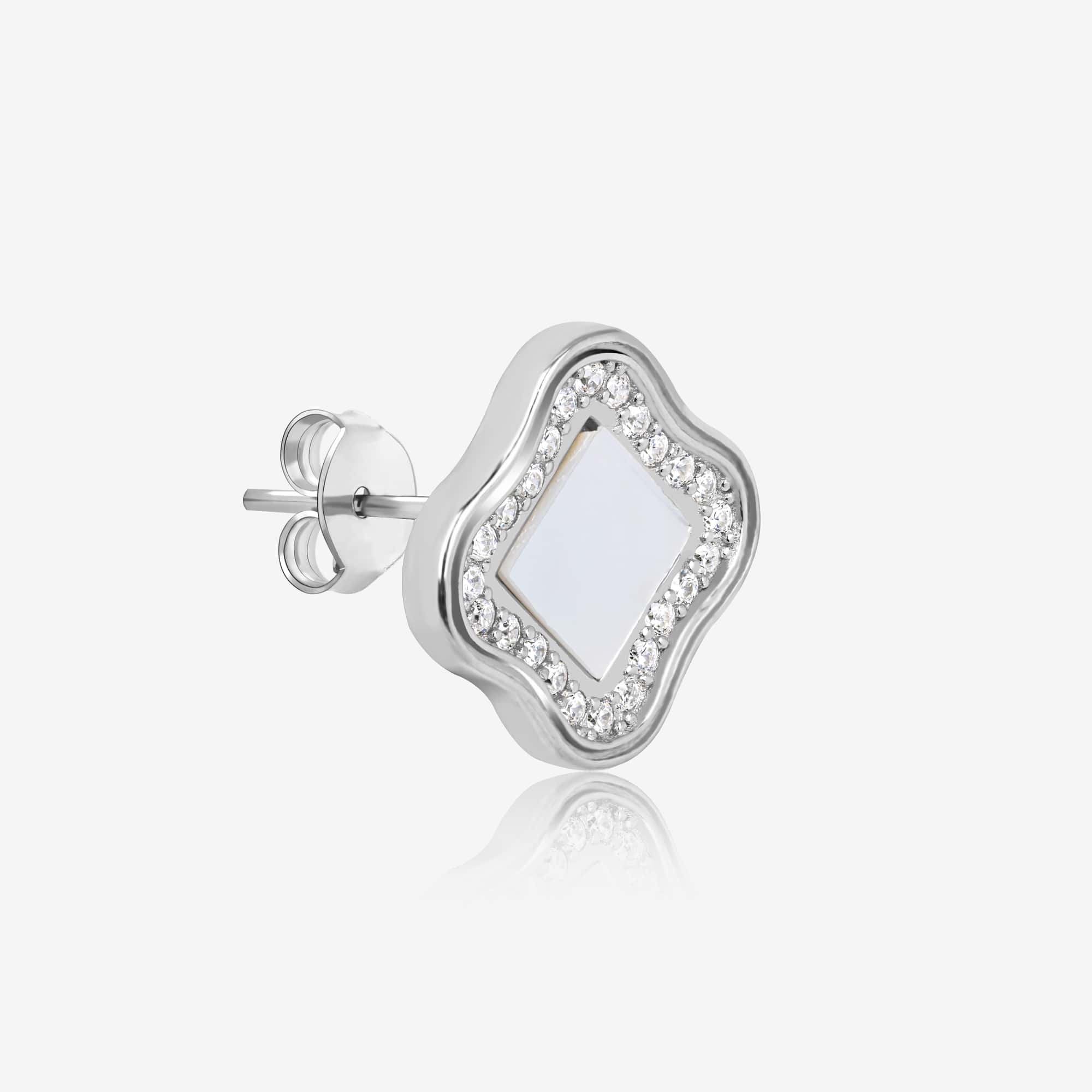 Aztec CZ Silver Pendant Set