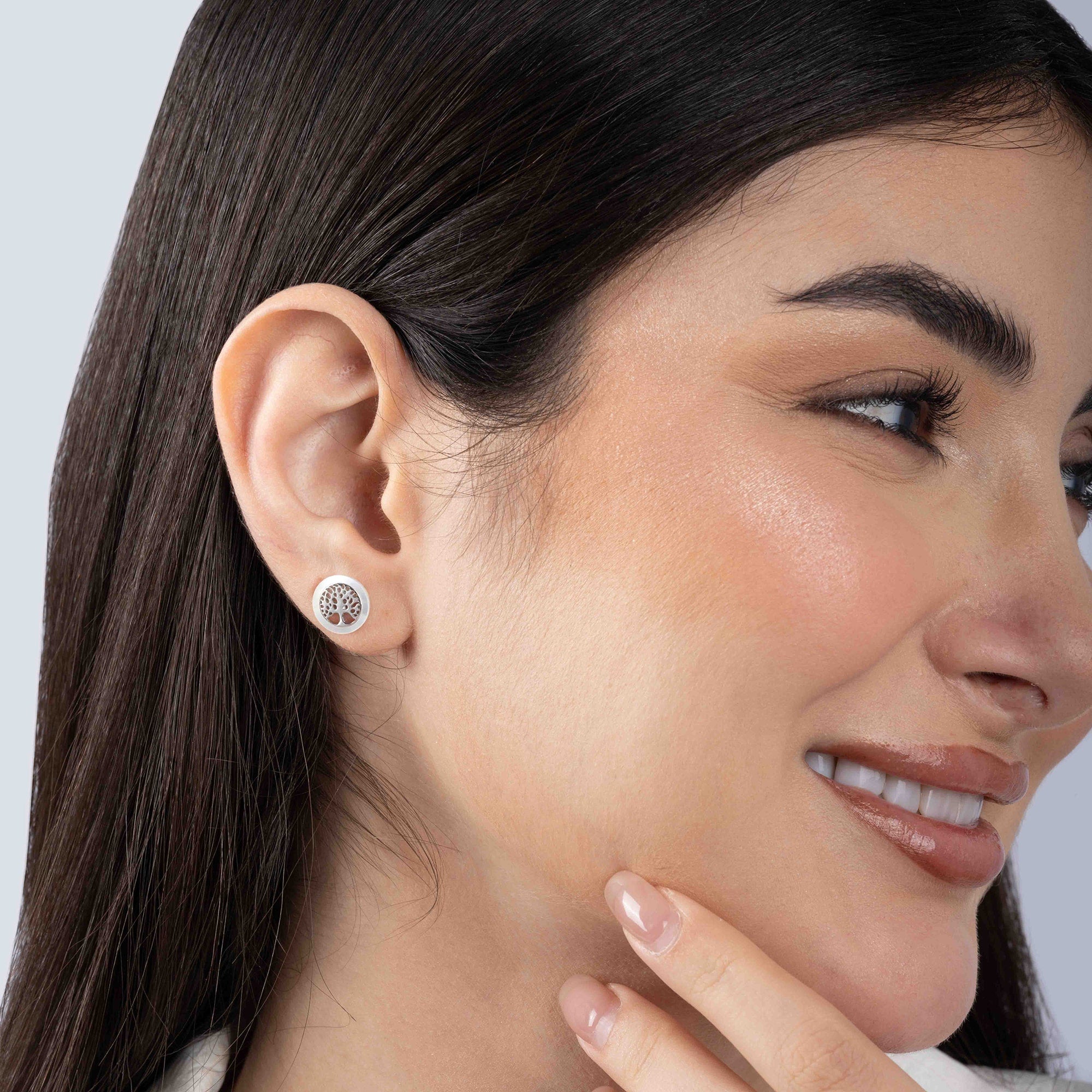 Tree of Life Silver Studs