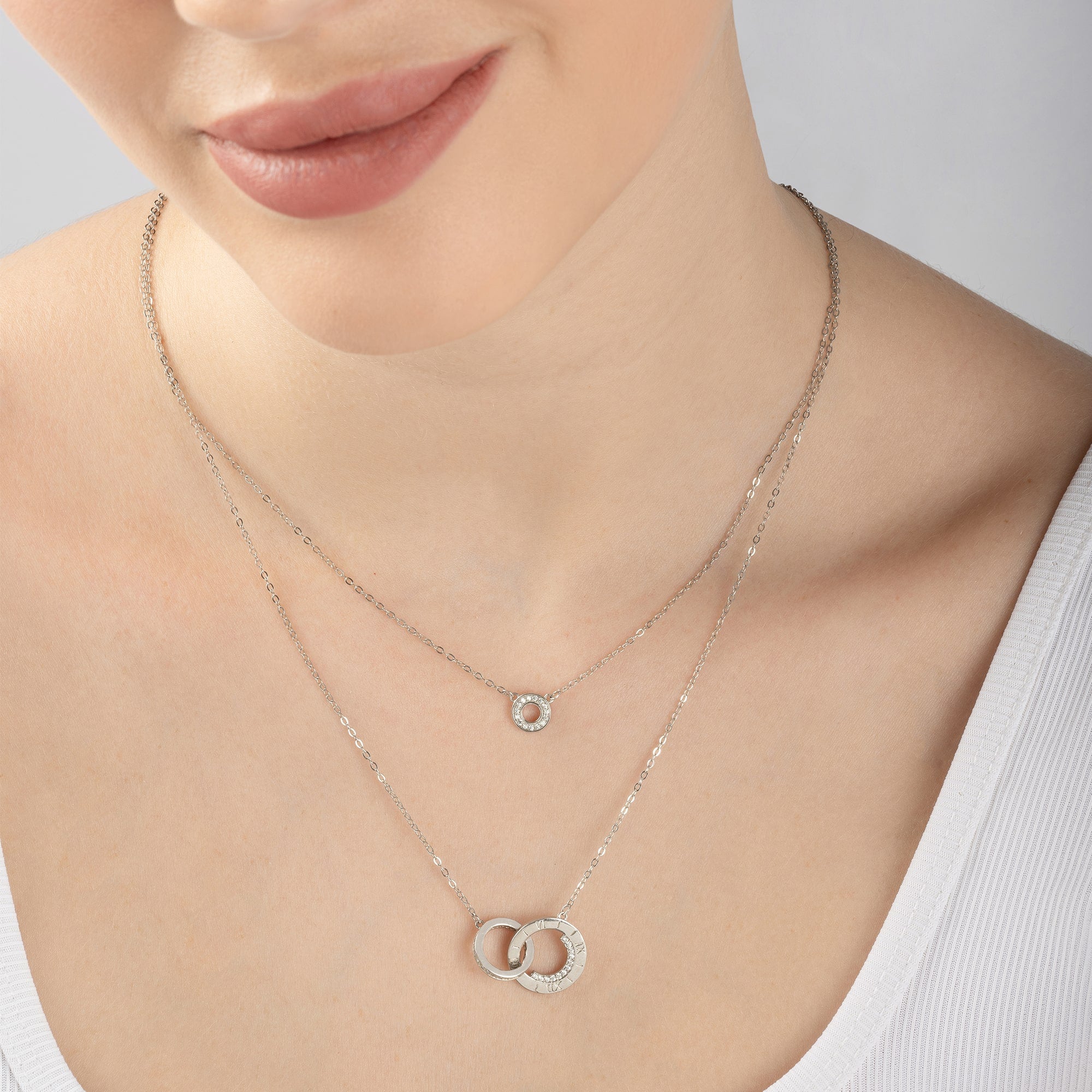 Circular Embrace Layered Necklace