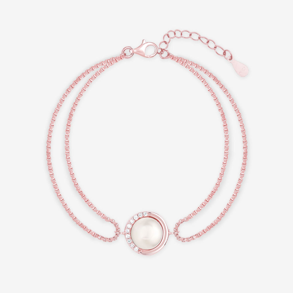 Double Chain Pearl Bracelet