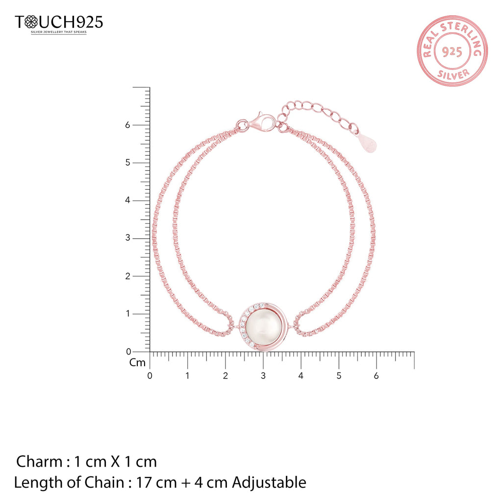 Double Chain Pearl Bracelet