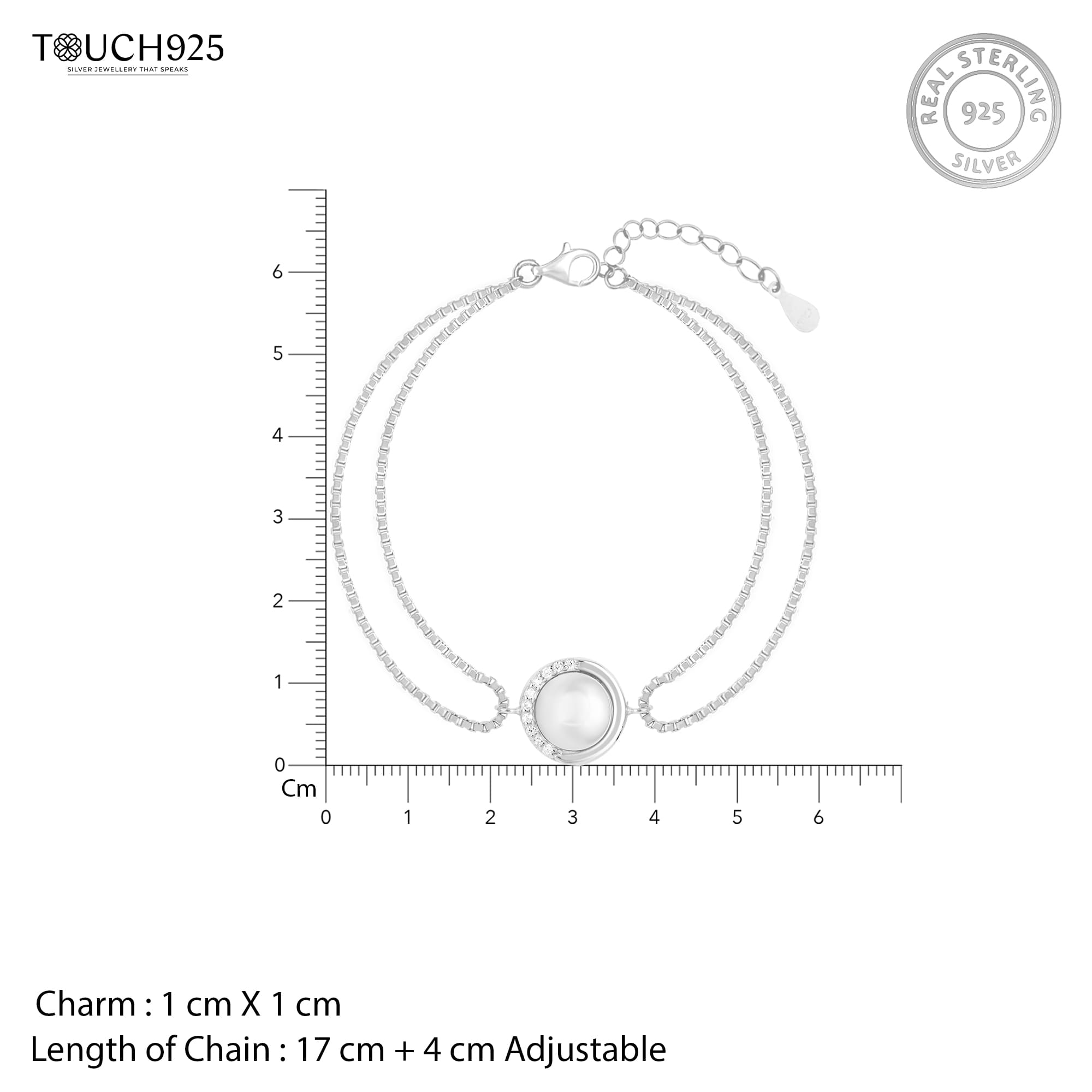 Double Chain Pearl Bracelet