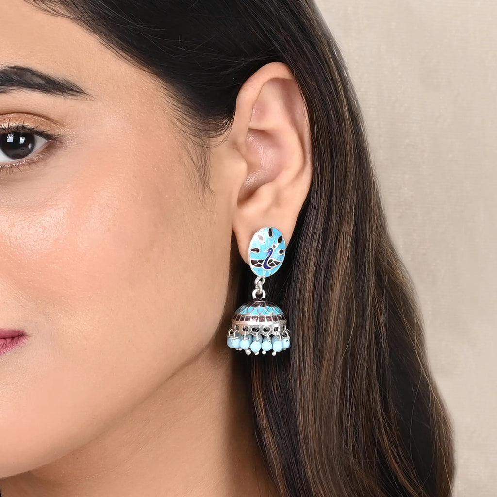 Elegant Peacock Jhumka