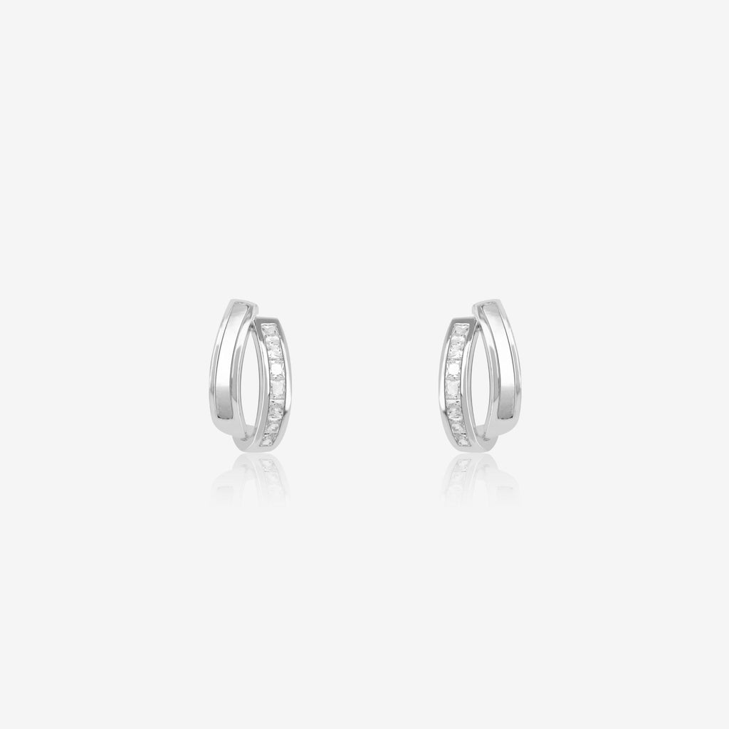 Interlinking Curve Silver Studs