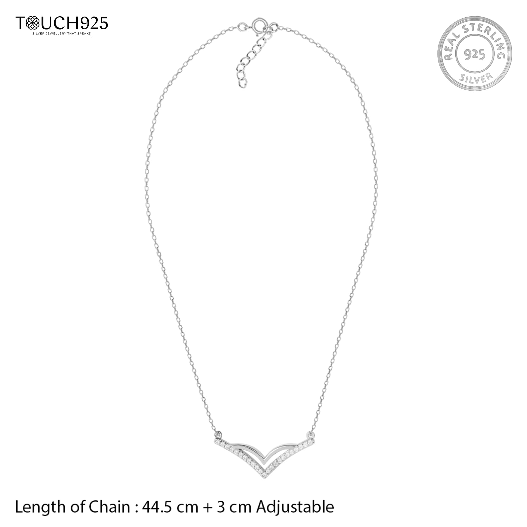 Sleek Elegance V Neckline Chain Locket