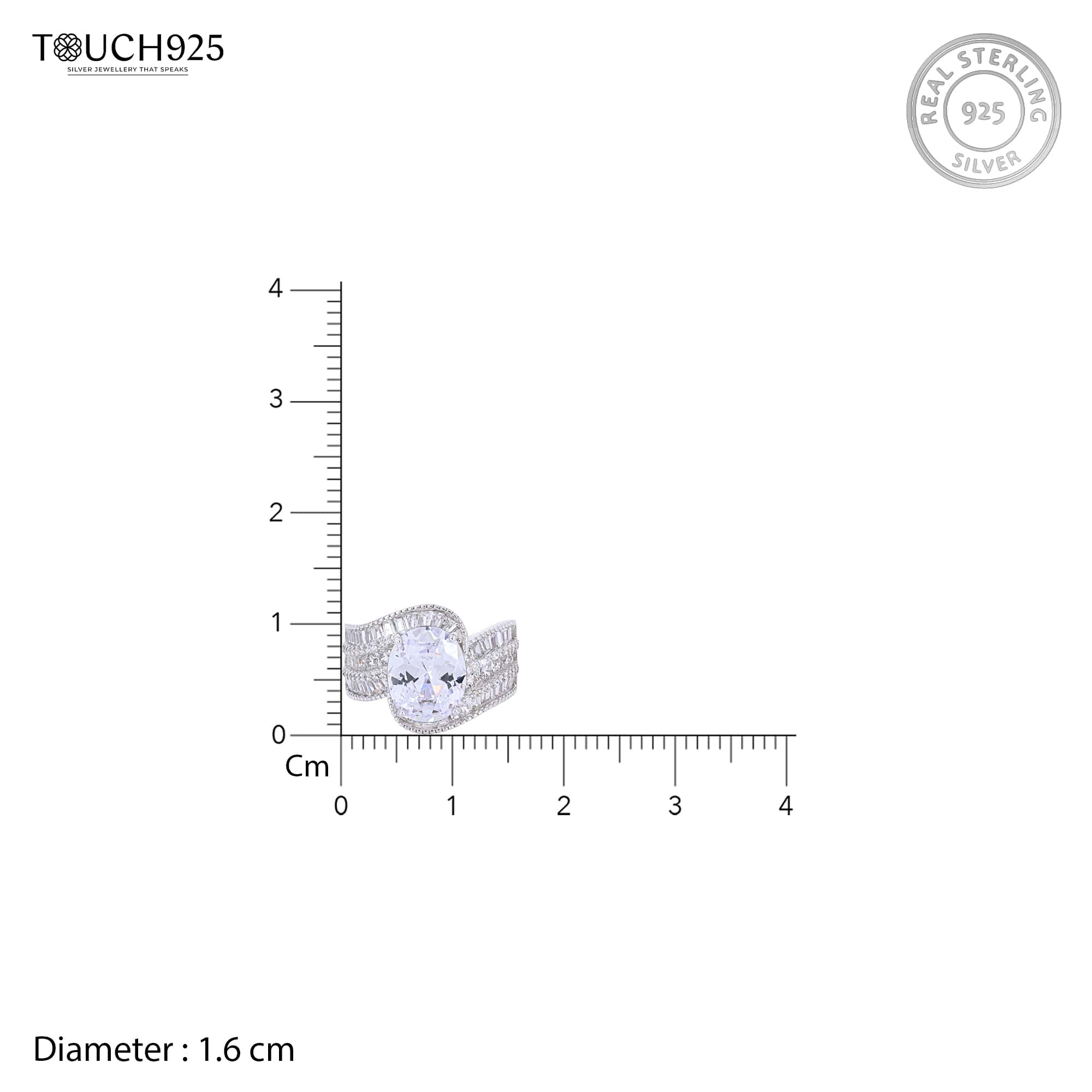 Majestic Brilliance Silver Ring