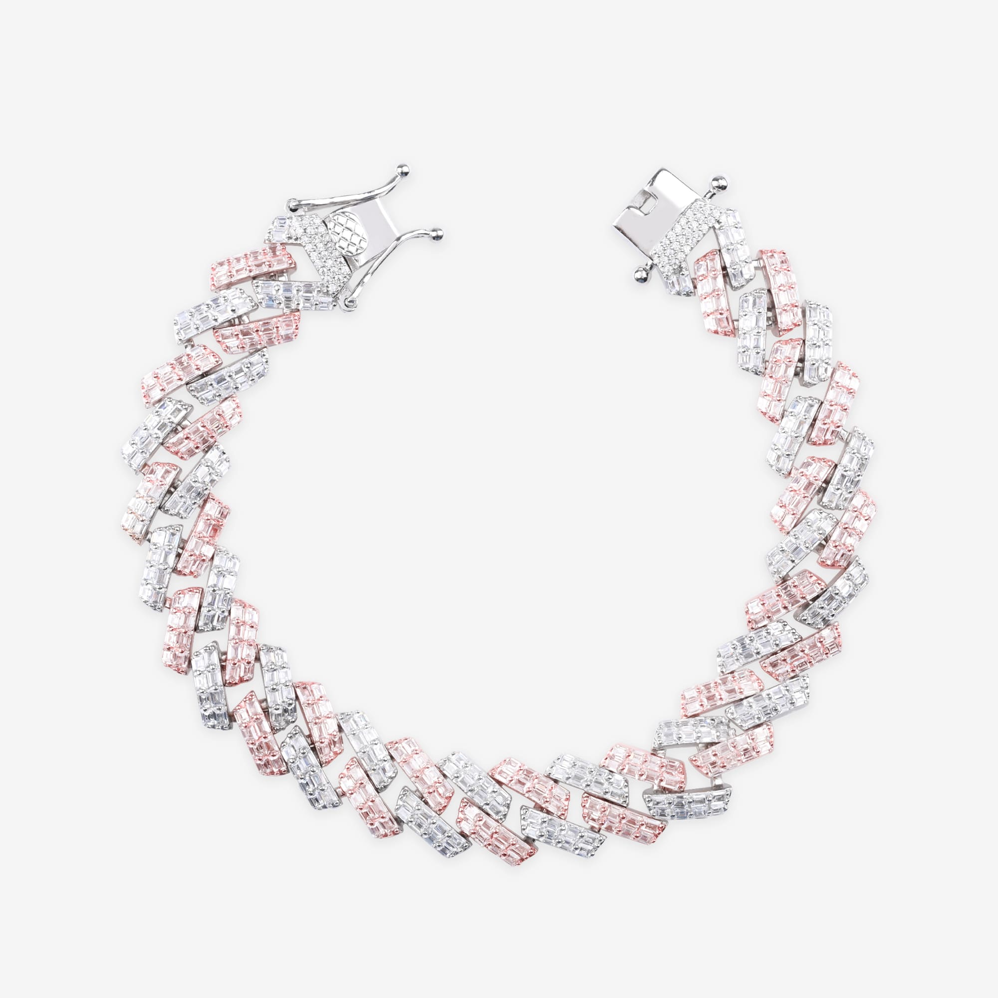 Harmony Fusion CZ Cuban Link Bracelet