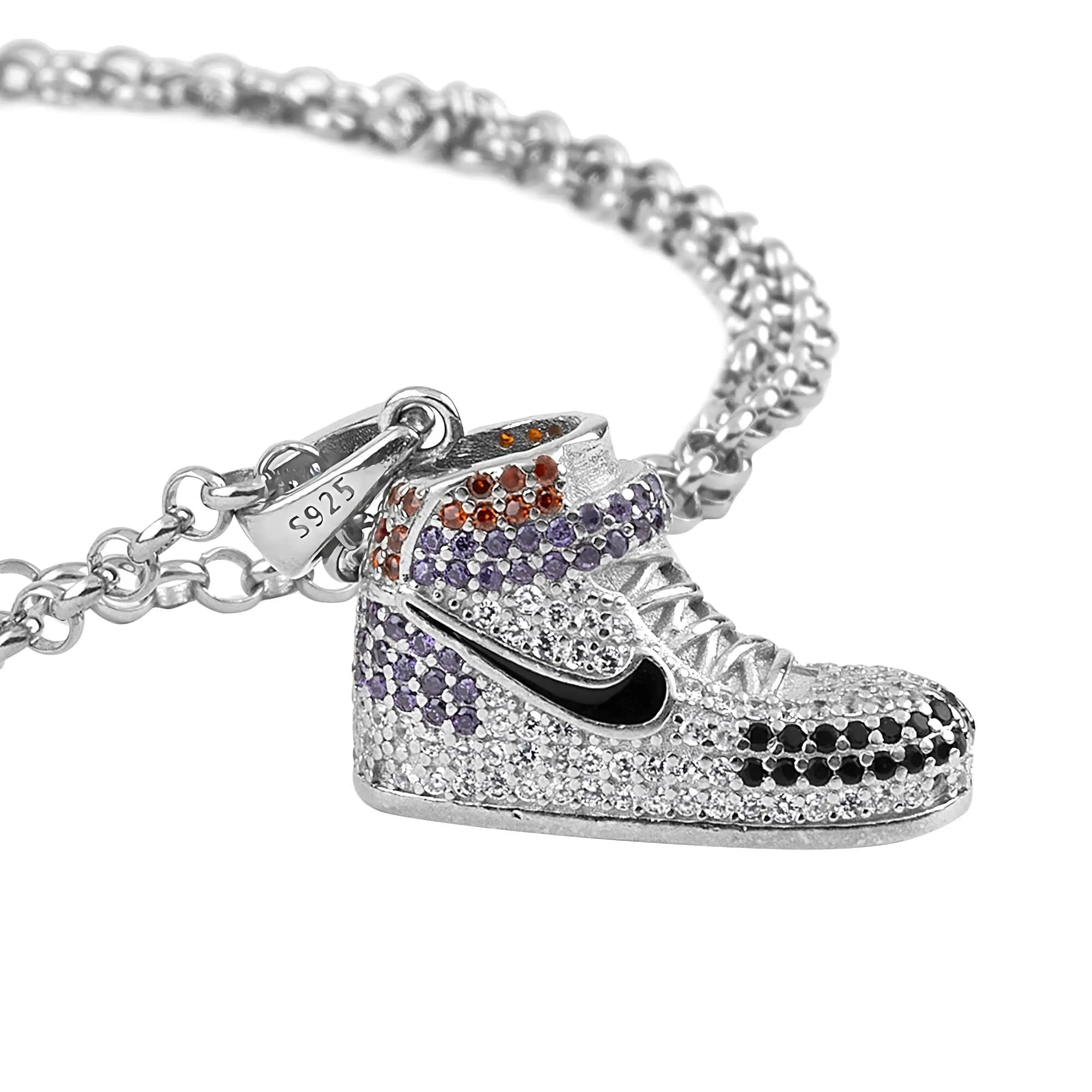 Sneaker Style: Jordan Silver Chain Pendant - Touch925