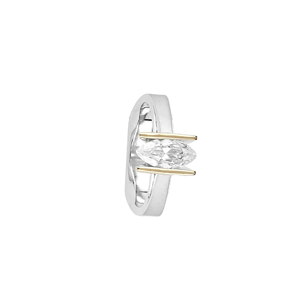 Minimalist CZ Band Ring - Touch925