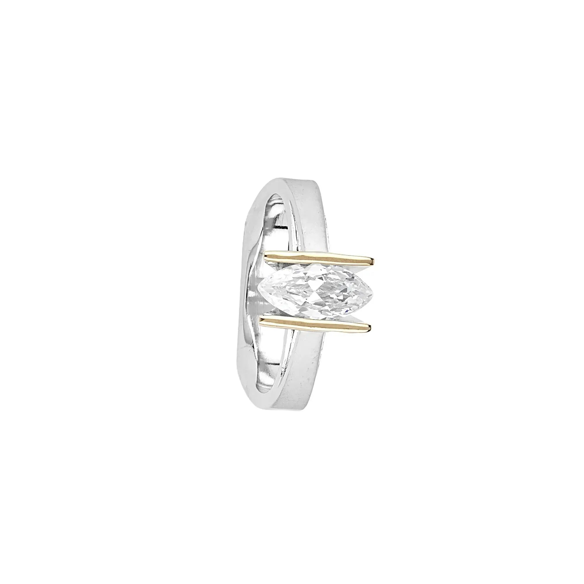 Minimalist CZ Band Ring - Touch925