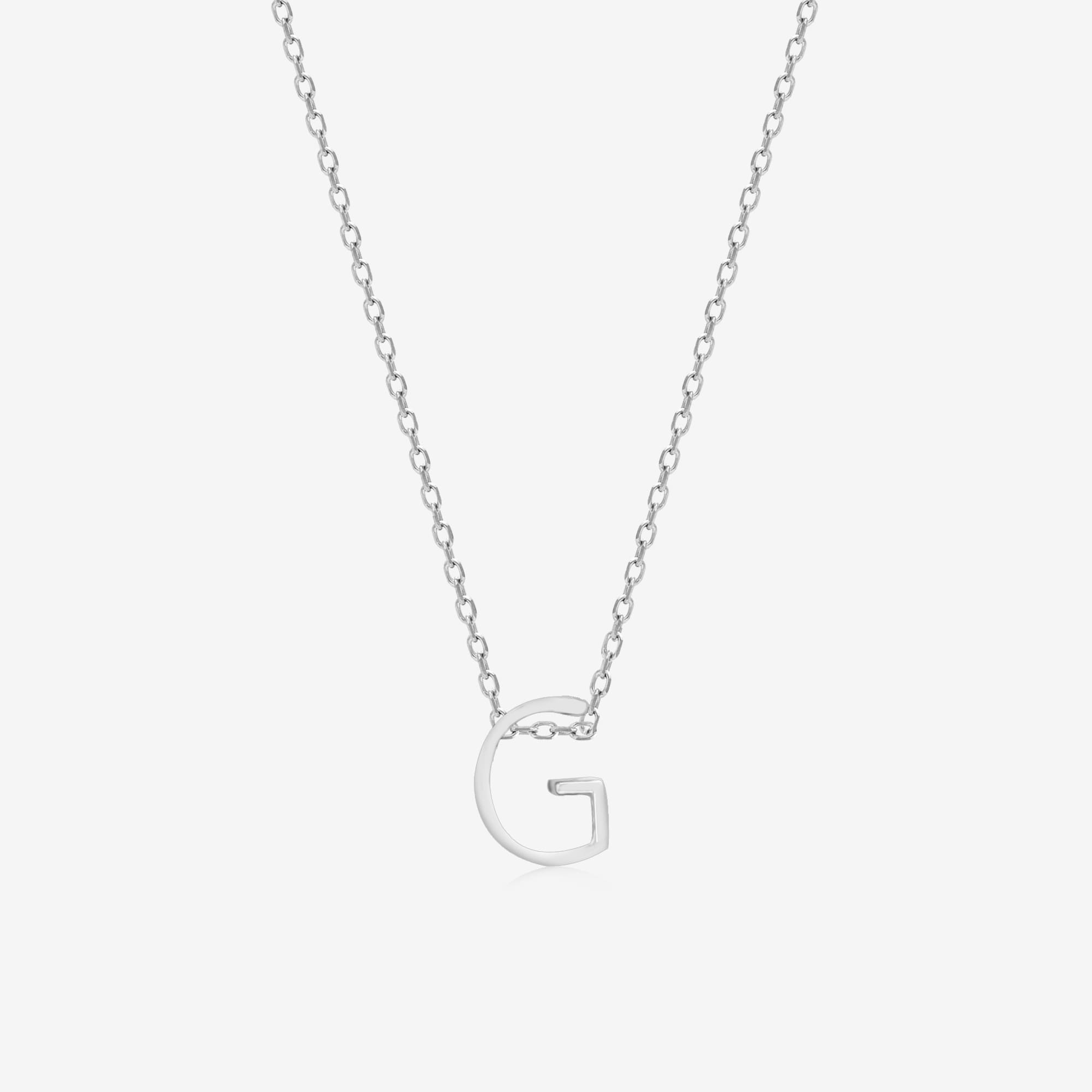 Gleaming G Initial Necklace