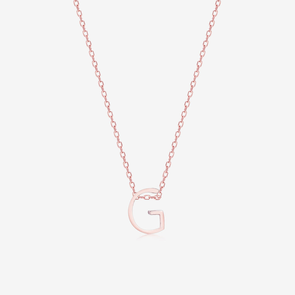 Gleaming G Initial Necklace