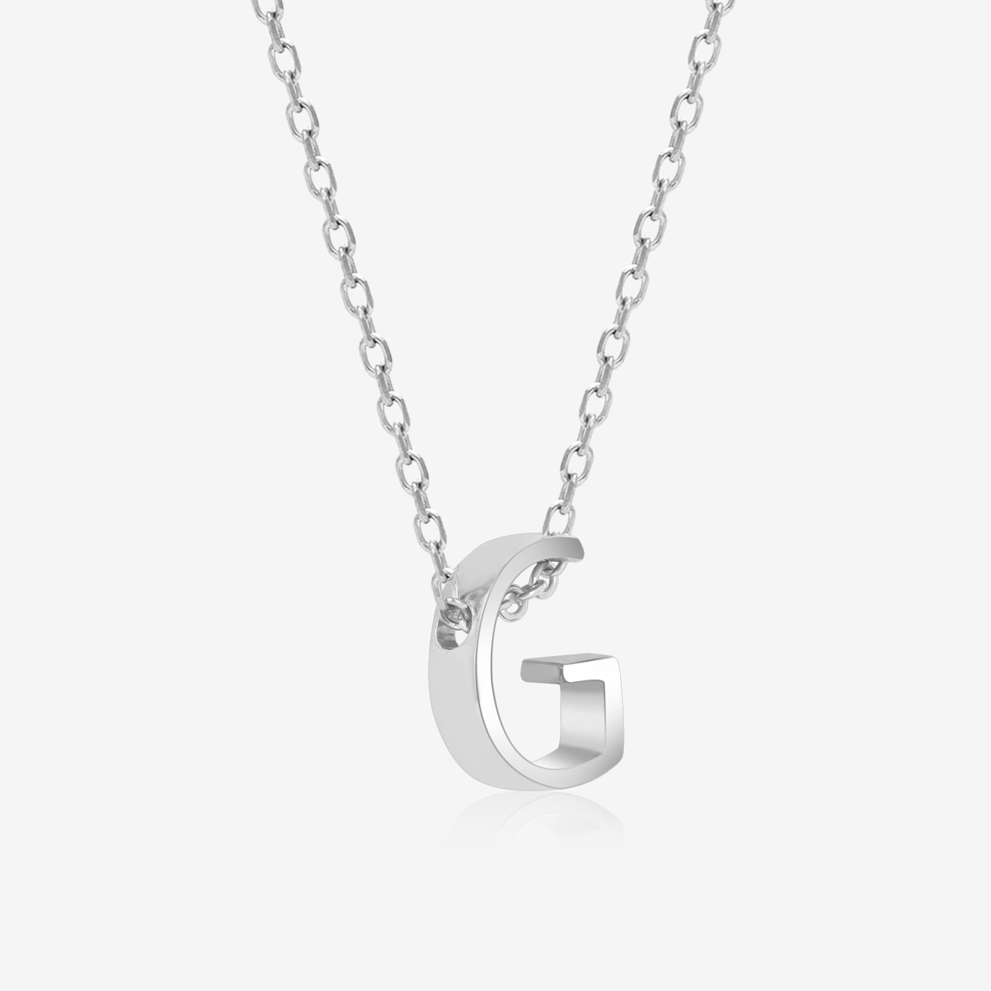 Gleaming G Initial Necklace