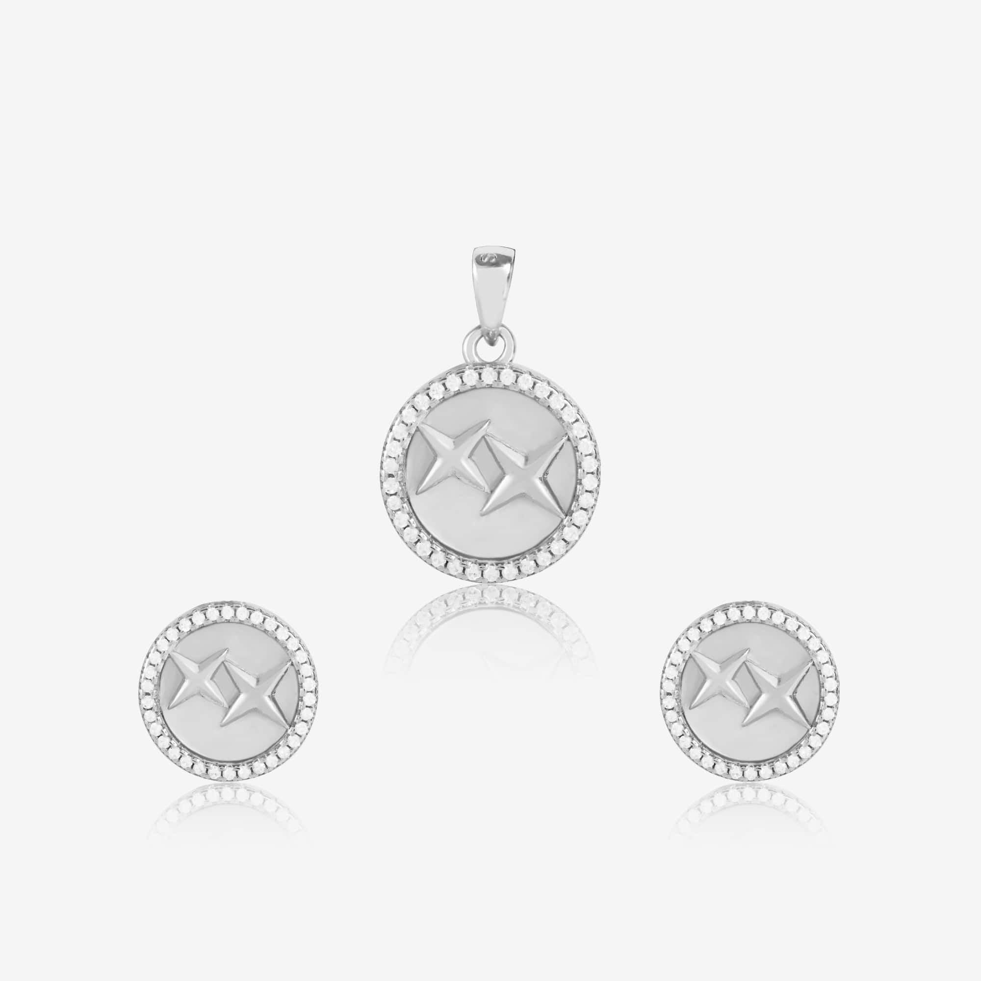 Rosy Radiance Pendant Set