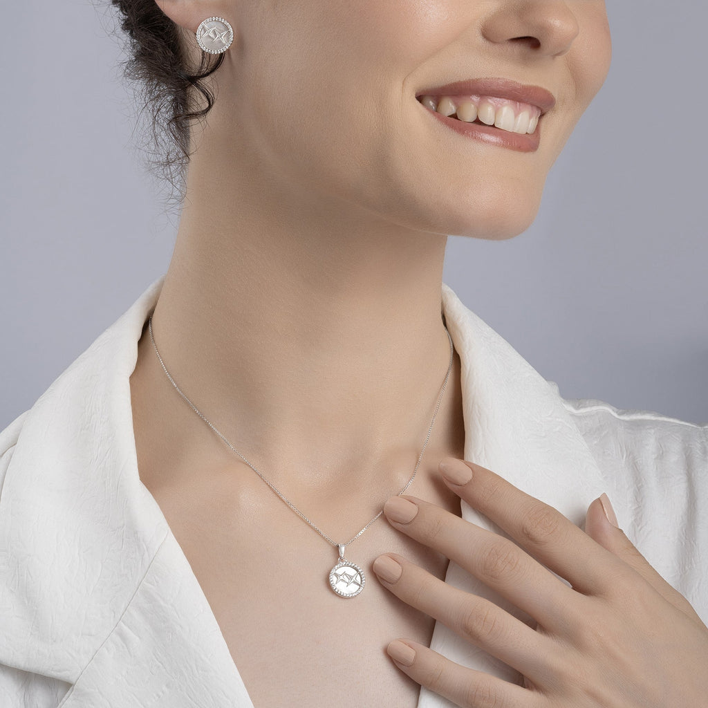 Rosy Radiance Pendant Set