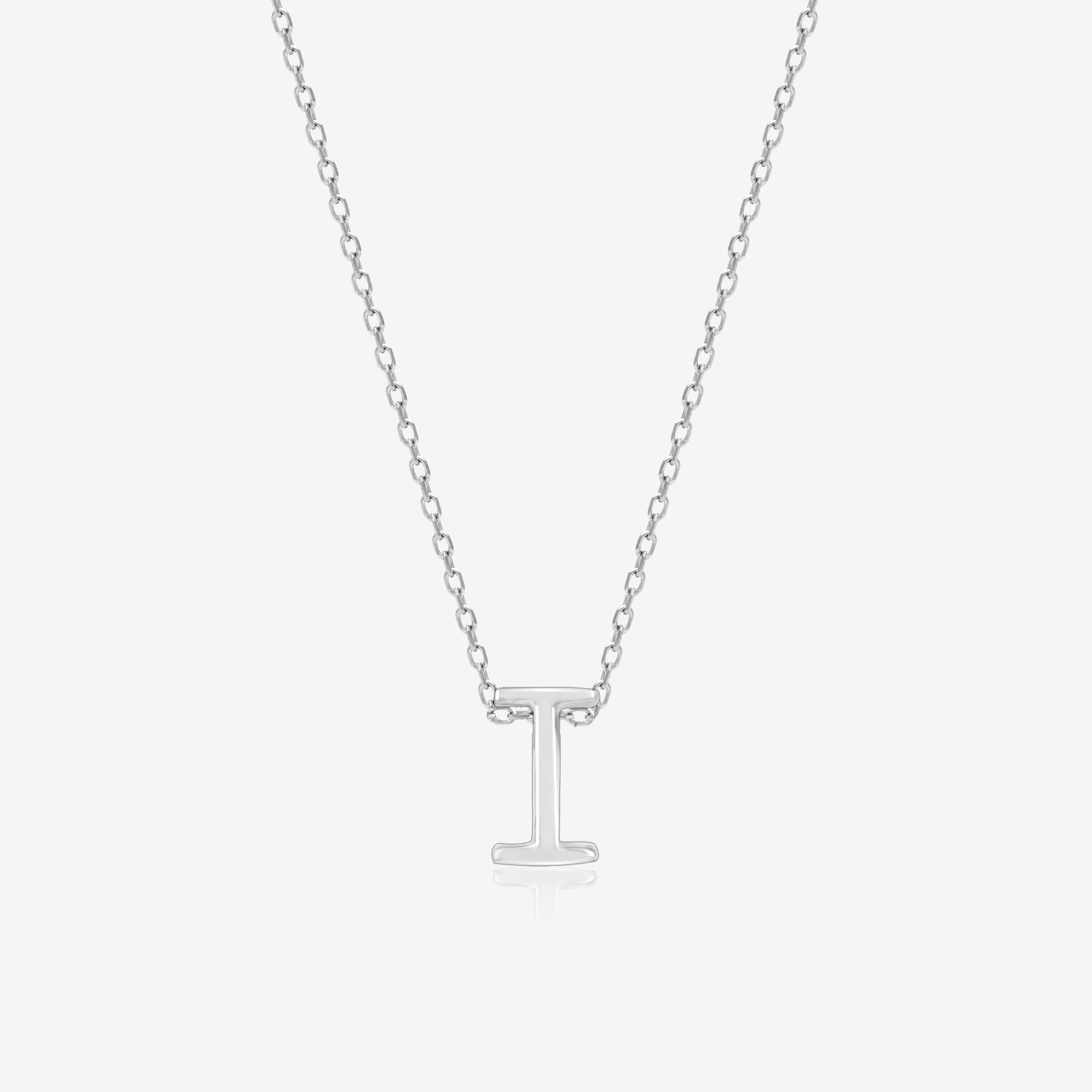 Infinite I Initial Necklace