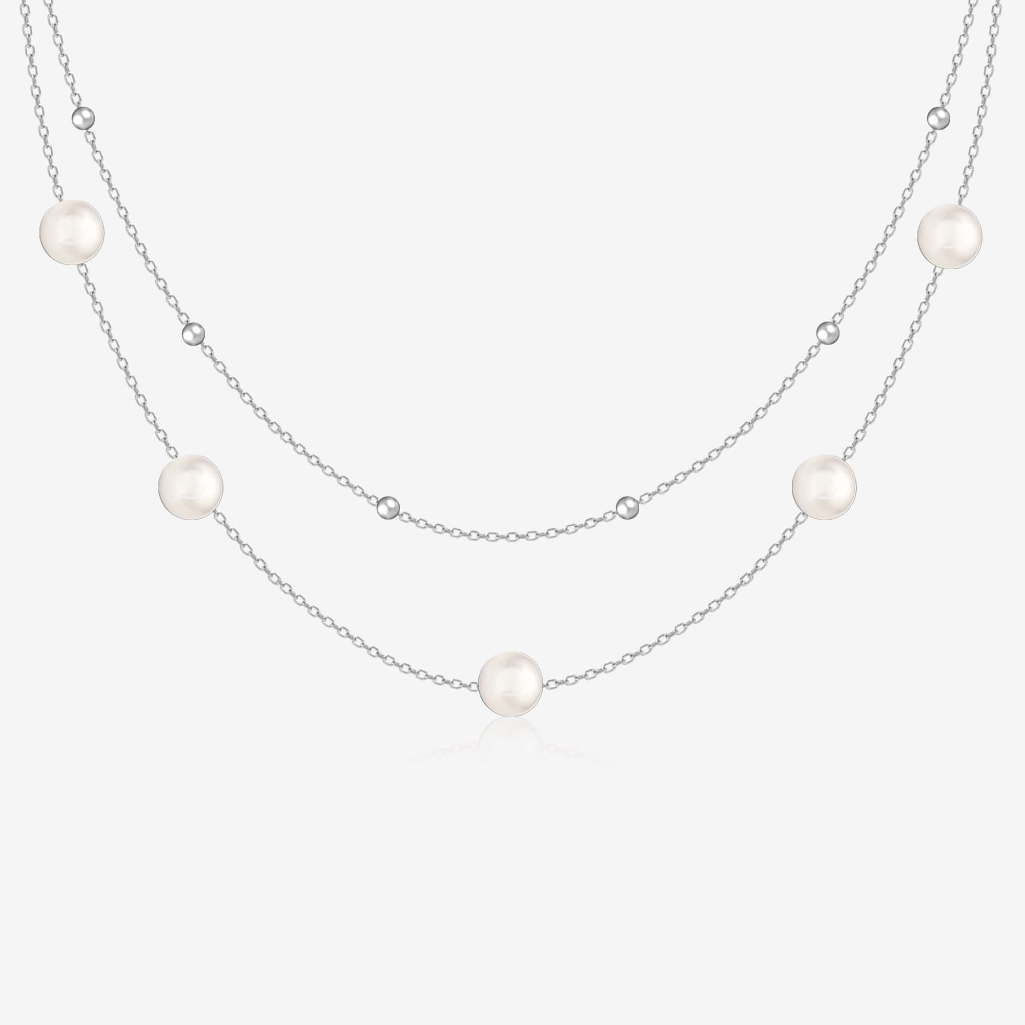 Layered Pearl Jewellery Set