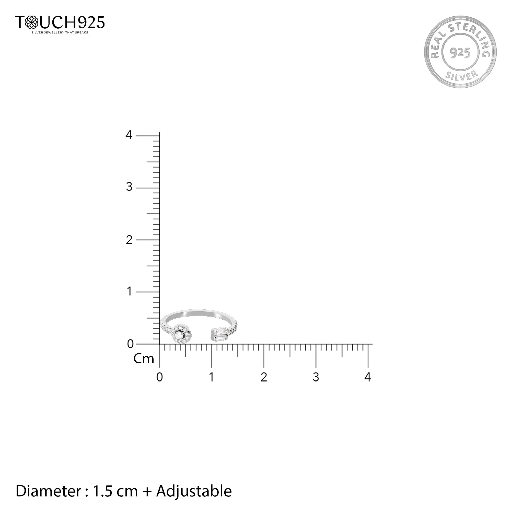 Shimmer Two Stone Ring