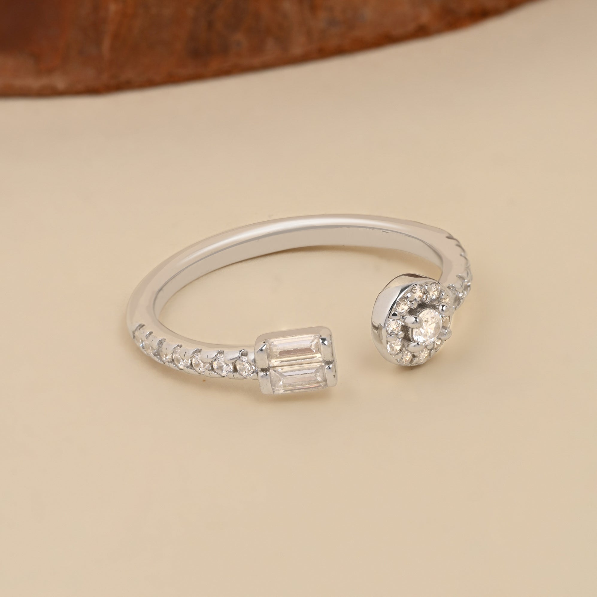 Shimmer Two Stone Ring