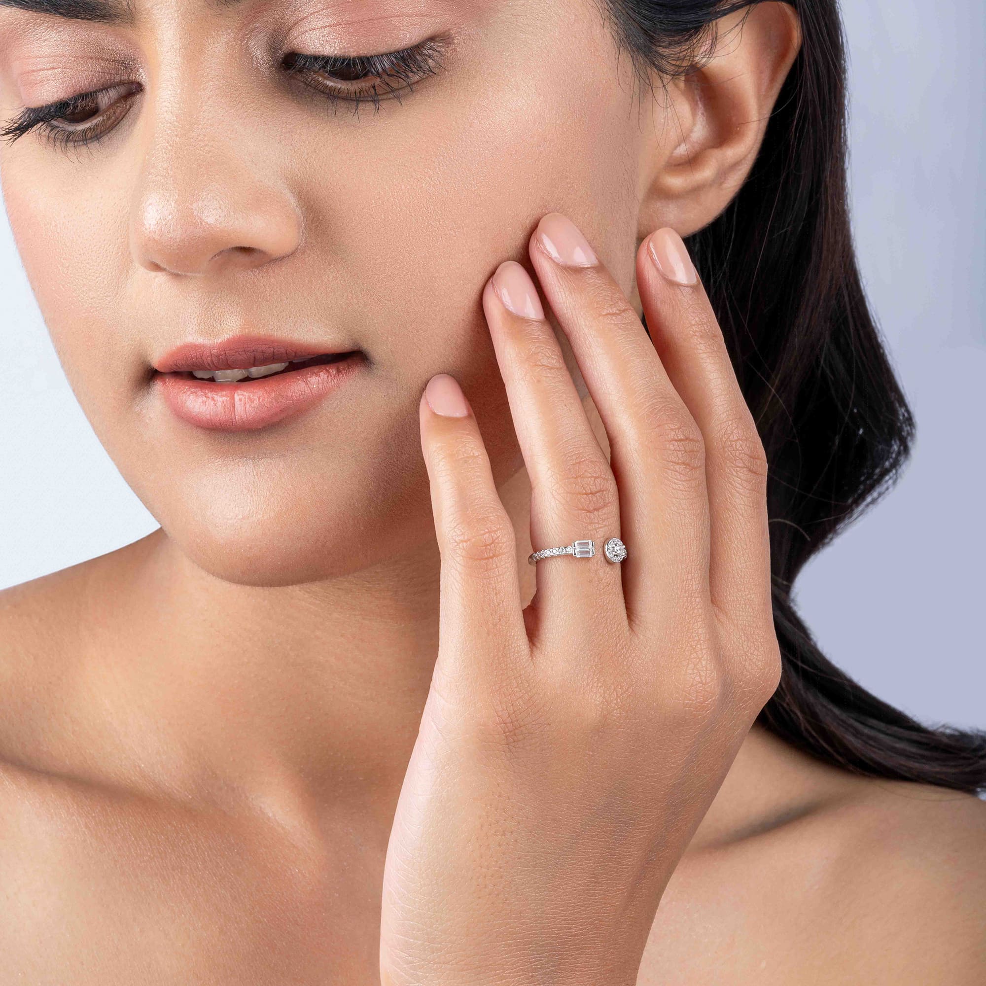 Shimmer Two Stone Ring