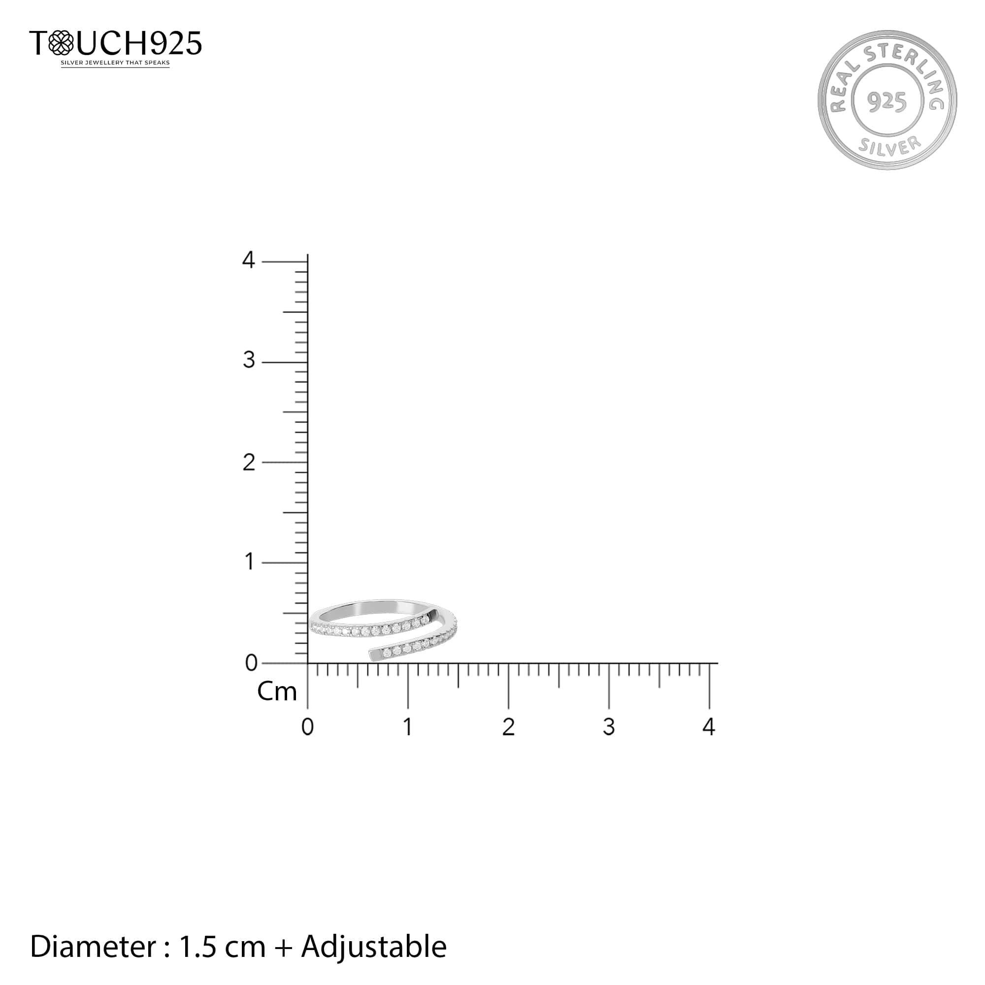 Twin Swirl Harmony Ring