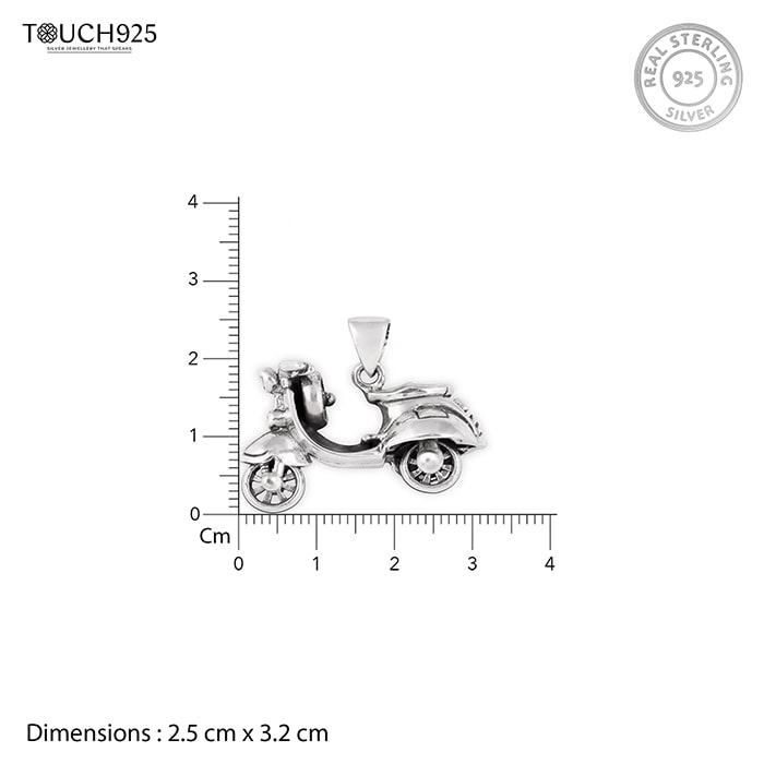 Vespa Enthusiast's Silver Keepsake Silver Locket