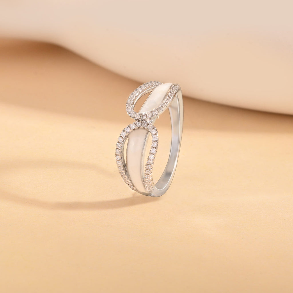 Elegant Infinity Silver Ring