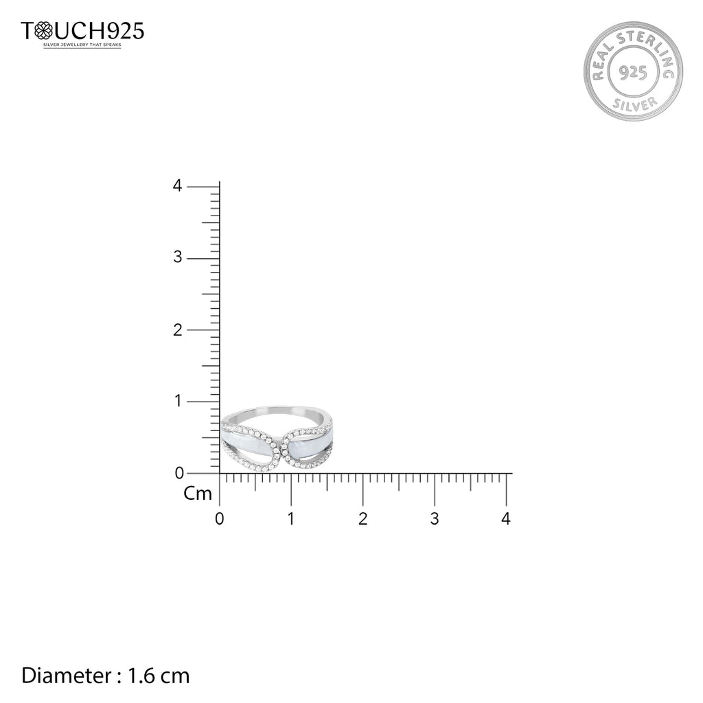 Elegant Infinity Silver Ring