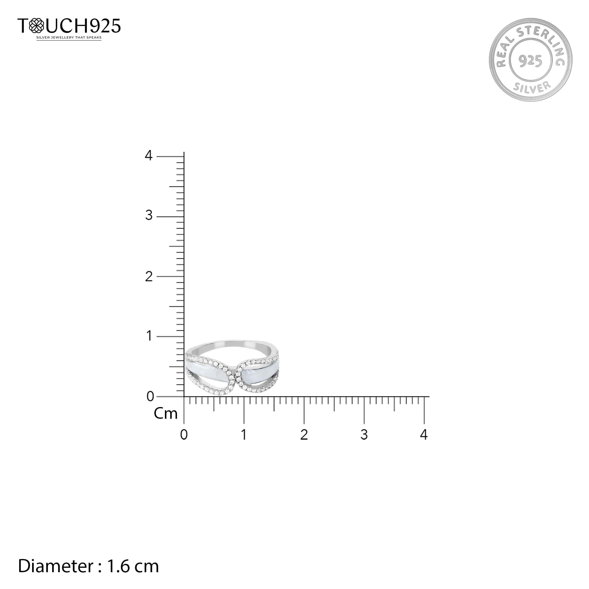 Elegant Infinity Silver Ring