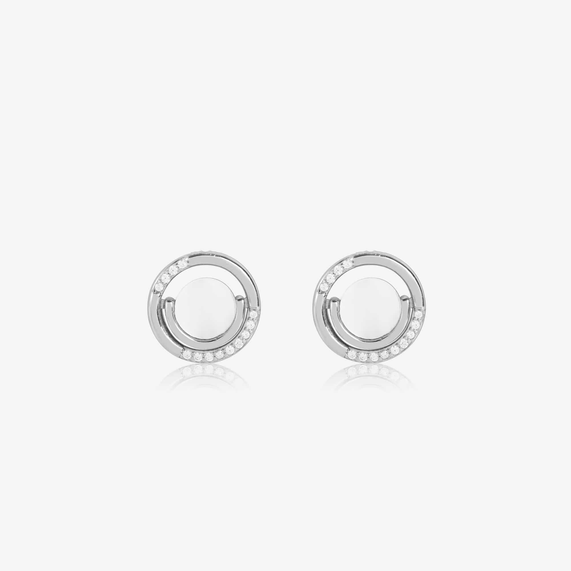 Radiant Circle Zirconia Pendant Set