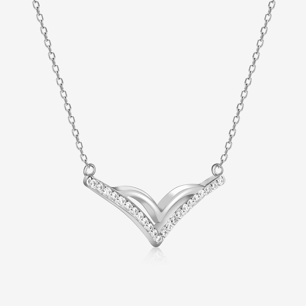 Sleek Elegance V Neckline Chain Locket