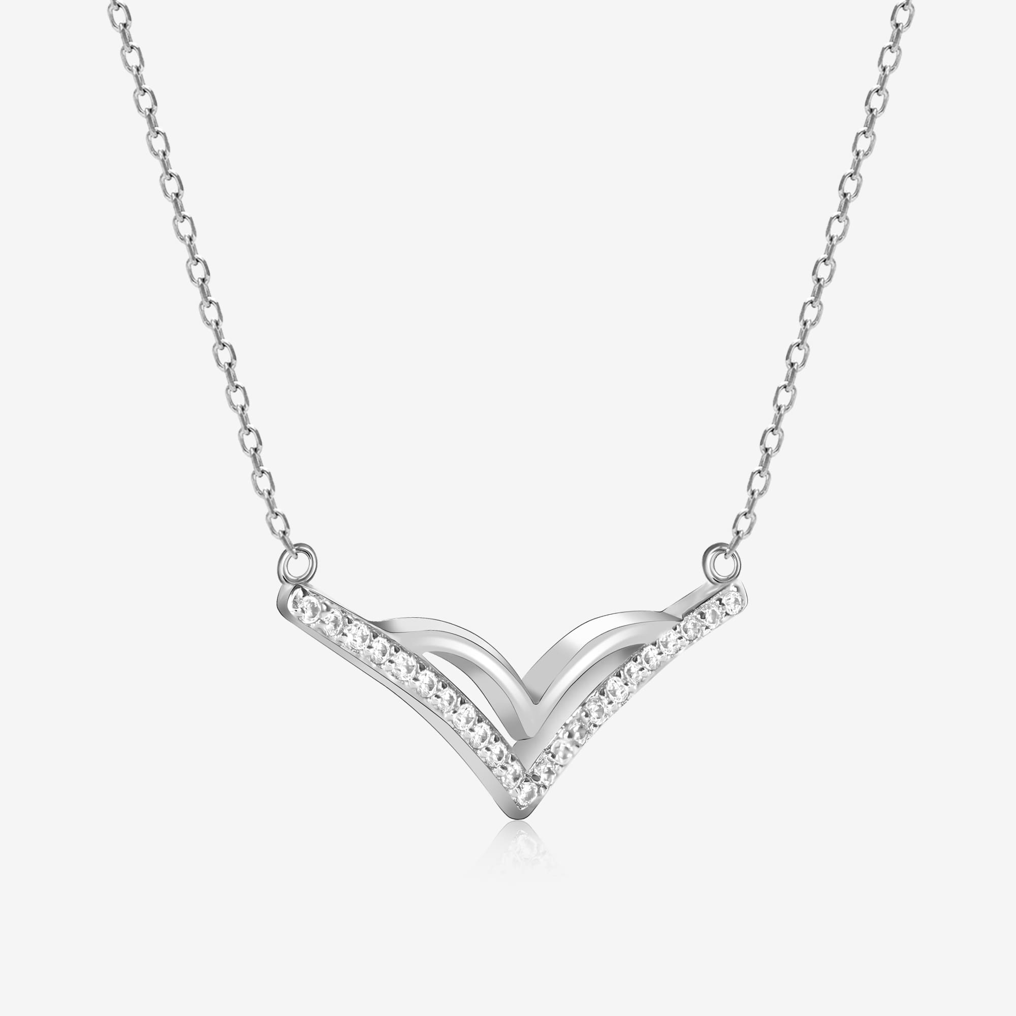 Sleek Elegance V Neckline Chain Locket