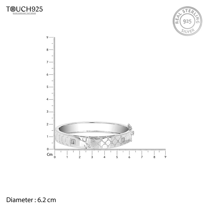 Silver Crisscross Kada