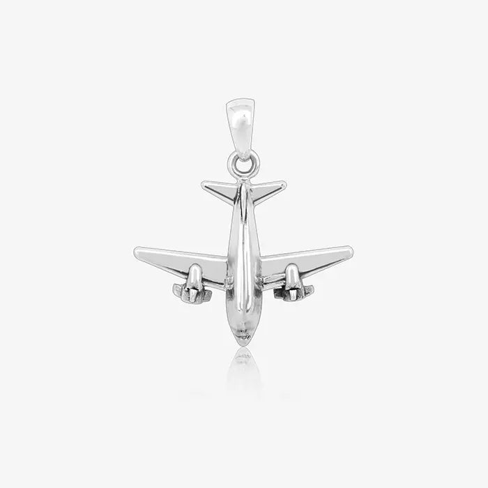 Sky-bound Air Plane Silver Locket