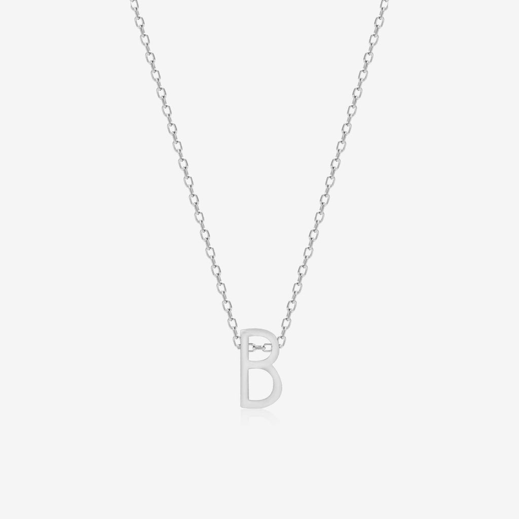 "B" Initial Necklace - Touch925