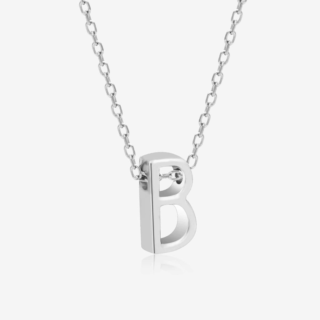 "B" Initial Necklace - Touch925