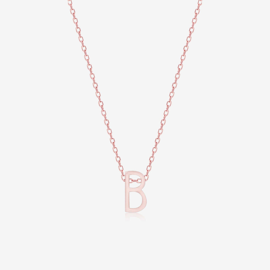 "B" Initial Necklace - Touch925