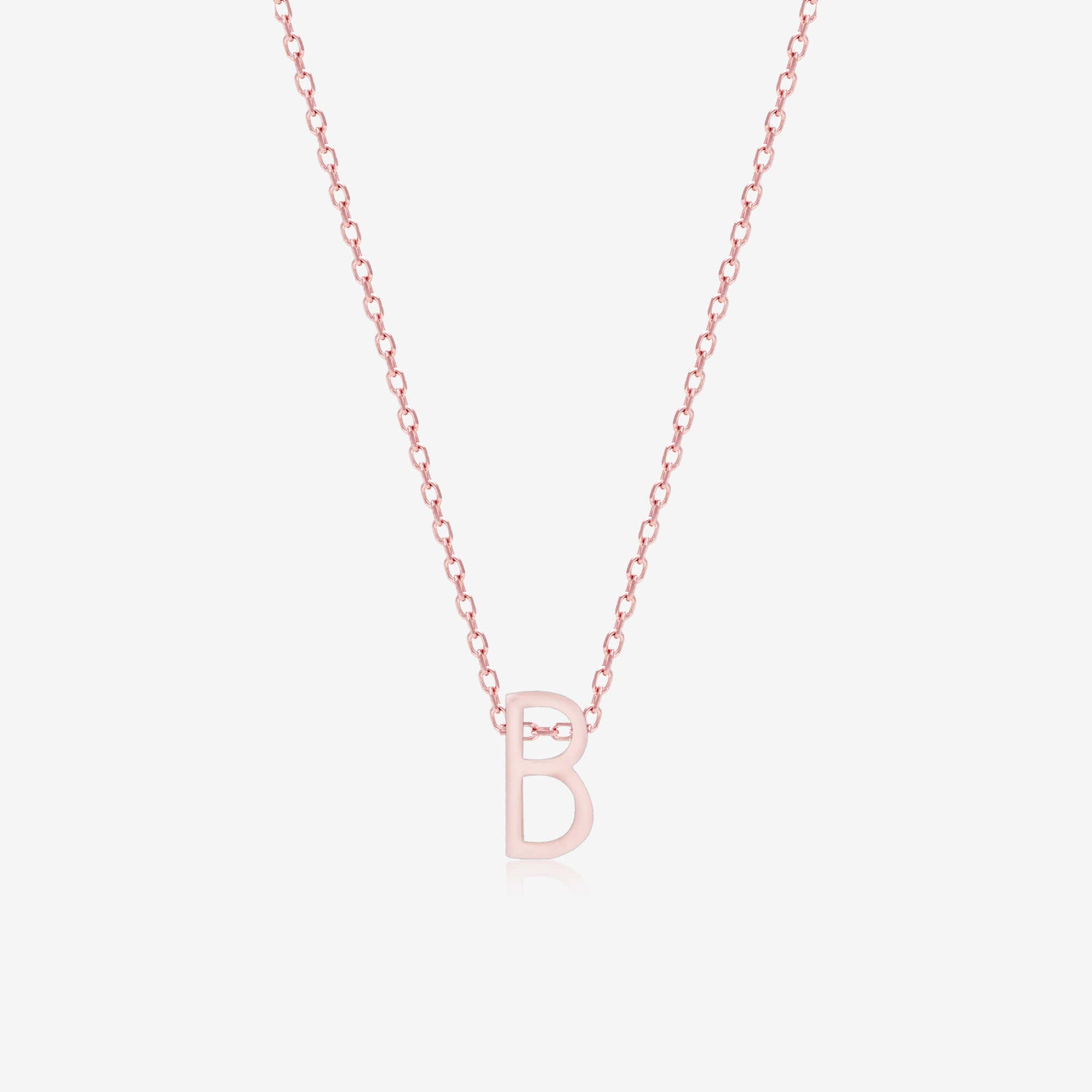 "B" Initial Necklace - Touch925