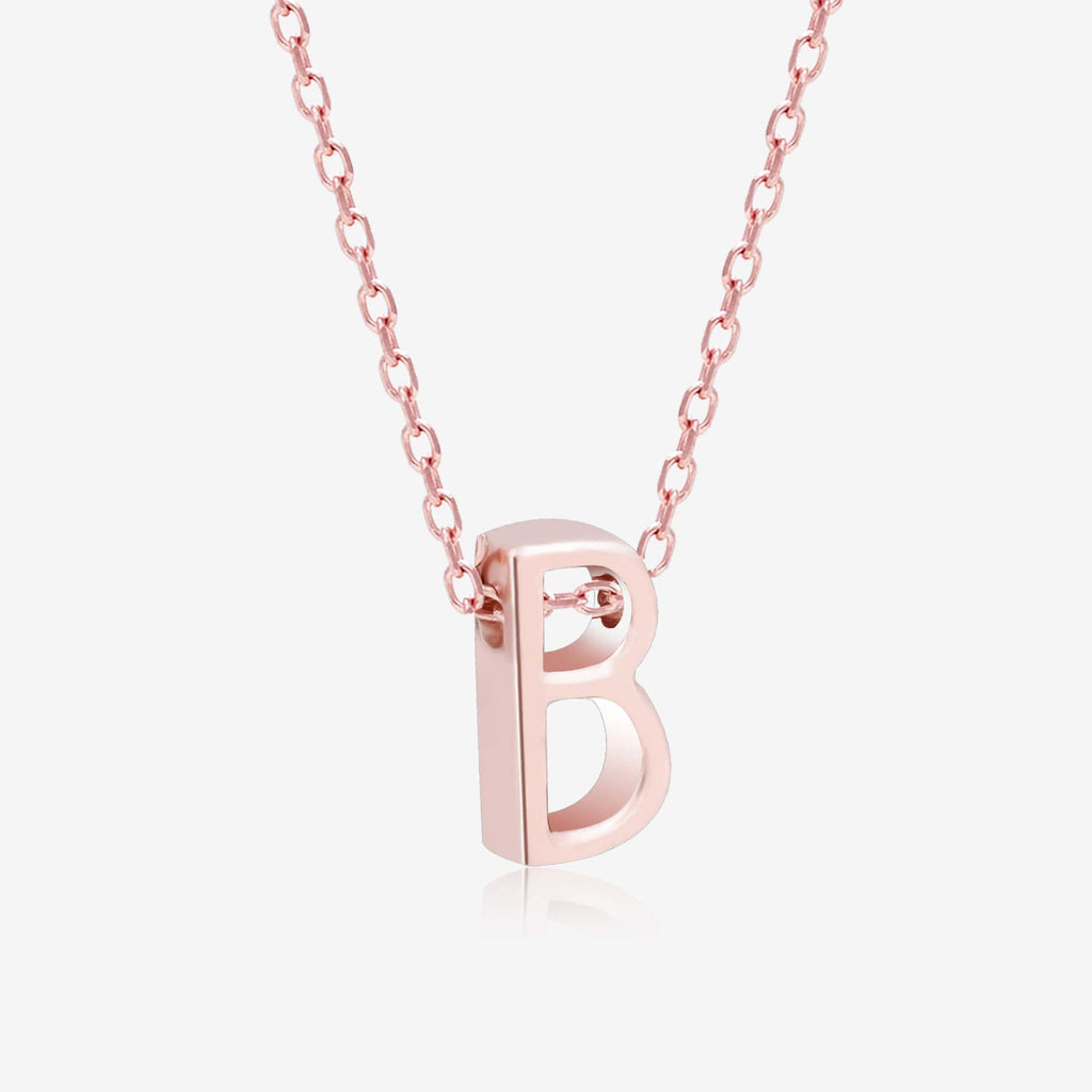 "B" Initial Necklace - Touch925