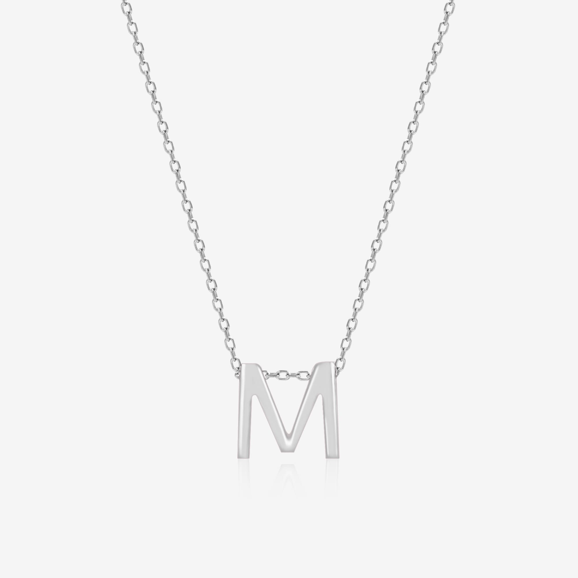 Majestic M Initial Necklace